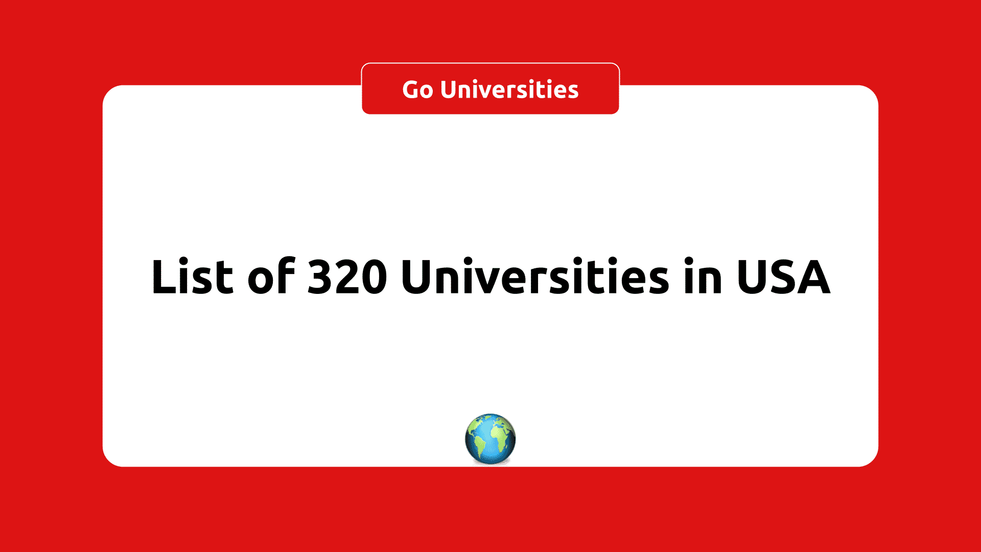 List Of Universities In USA 